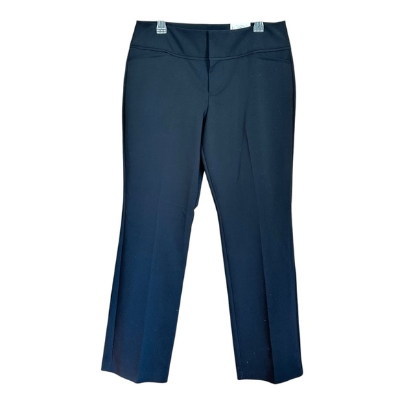 NWT Elle Bootcut Mid-Rise Black Trousers Sz 12 - Picture 1 of 10